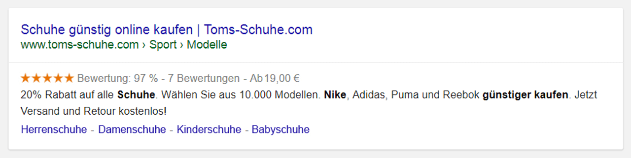 mit Rich Snippets Tablet